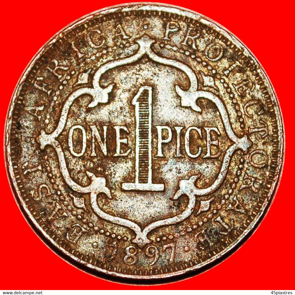 * INDIA (1897-1899): EAST AFRICA ★ 1 PICE 1897 UNCOMMON!★ LOW START ★ NO RESERVE! - Afrique Orientale & Protectorat D'Ouganda