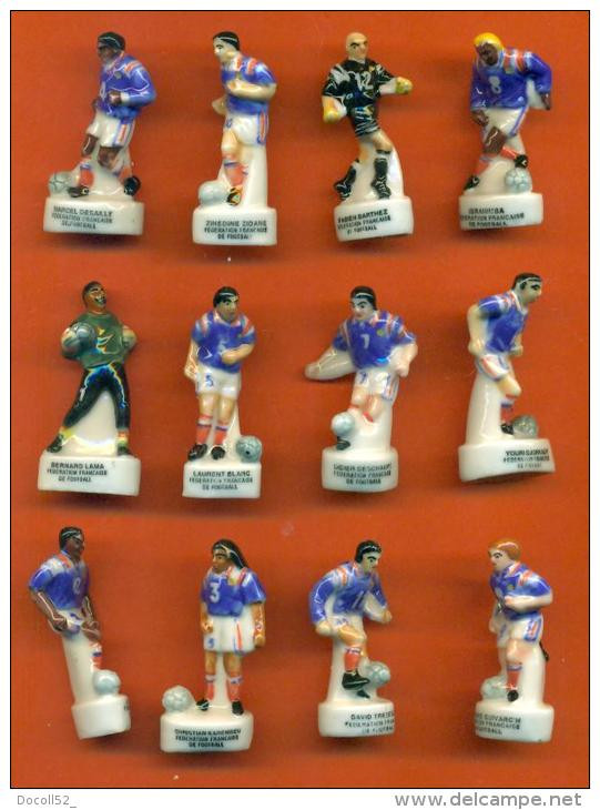 Serie Complete De 12 Feves  "  Equipes Foot France 98  "  1998 - Sport