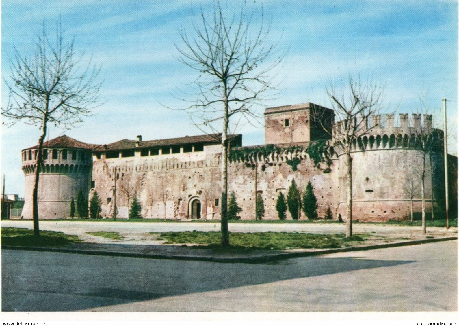 IMOLA - CARTOLINA FG NON SPEDITA - ROCCA SECOLO XIV - CASTELLI DELLA ROMAGNA - PUBBLICITA' IDRO ASCORBICO MAGGIONI - Imola