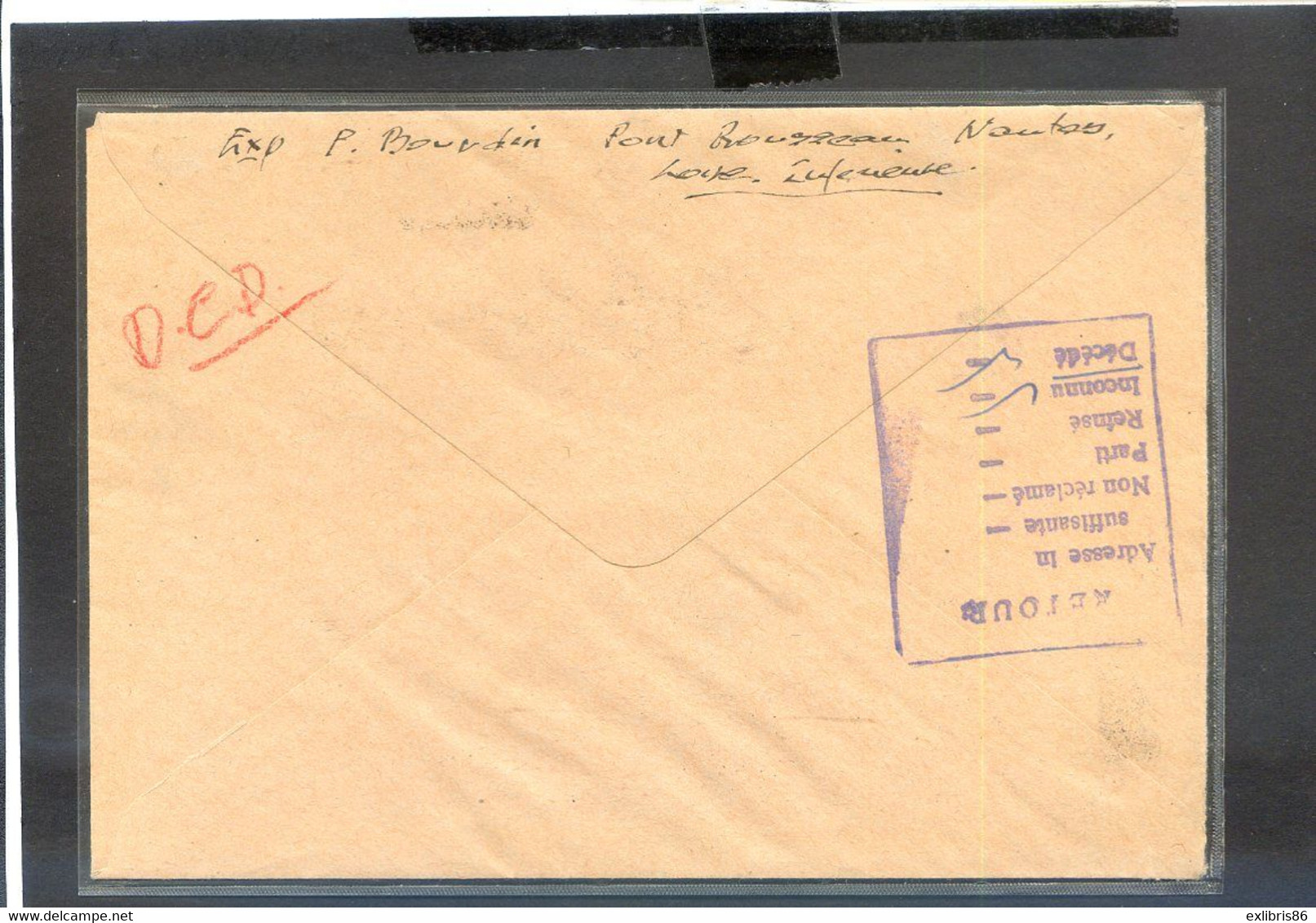 151122  TIMBRE LETTRE FRANCE RARE      Non Expertisé Voir Description - 1921-1960: Période Moderne