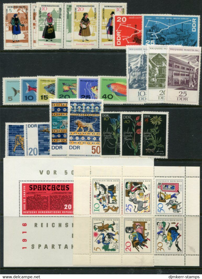 DDR / E. GERMANY 1966 Complete Issues MNH / **.  Michel 1154-1244 - Nuevos