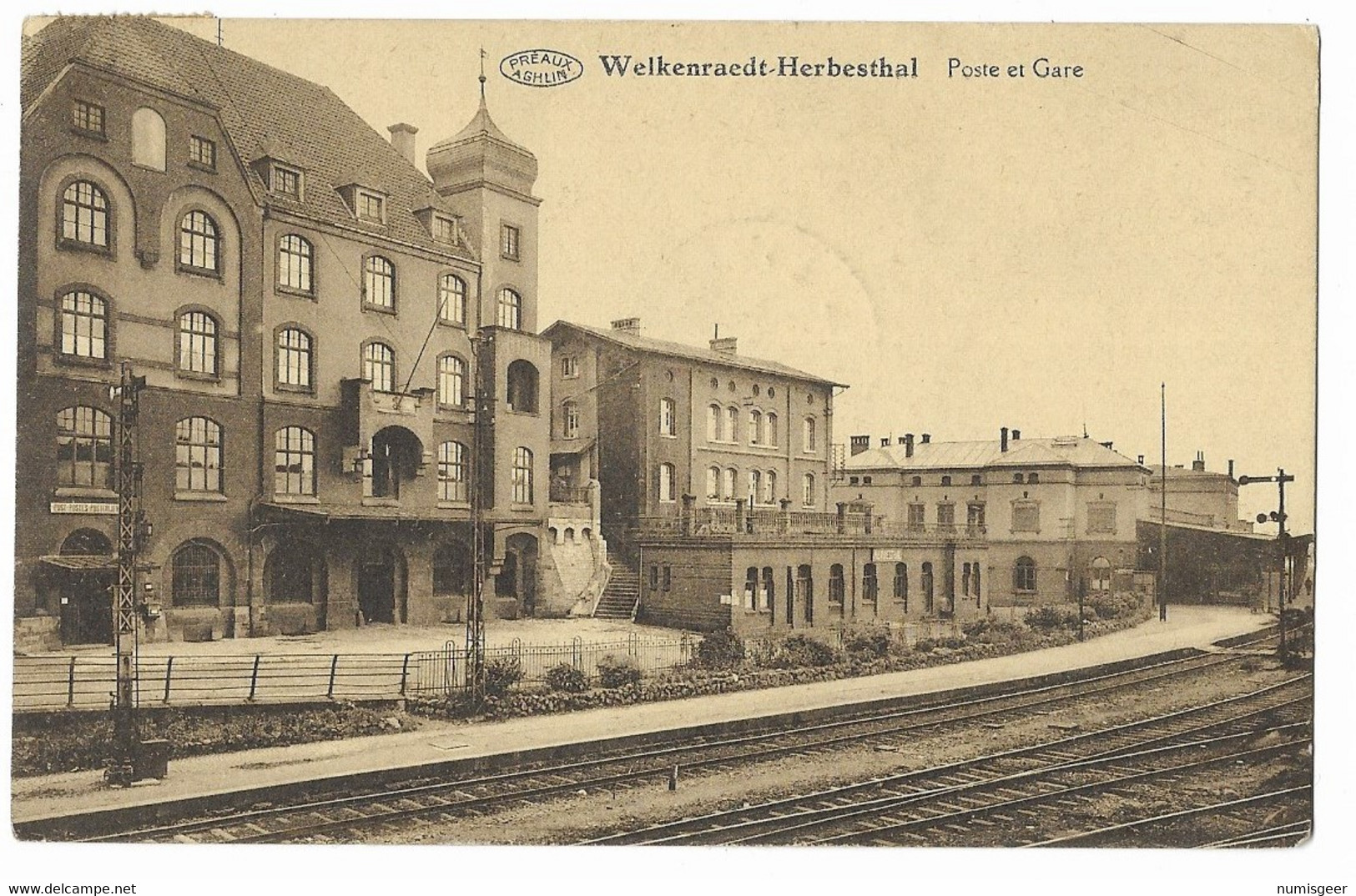 WELKENRAEDT - HERBESTHAL --  Poste Et Gare - Welkenraedt