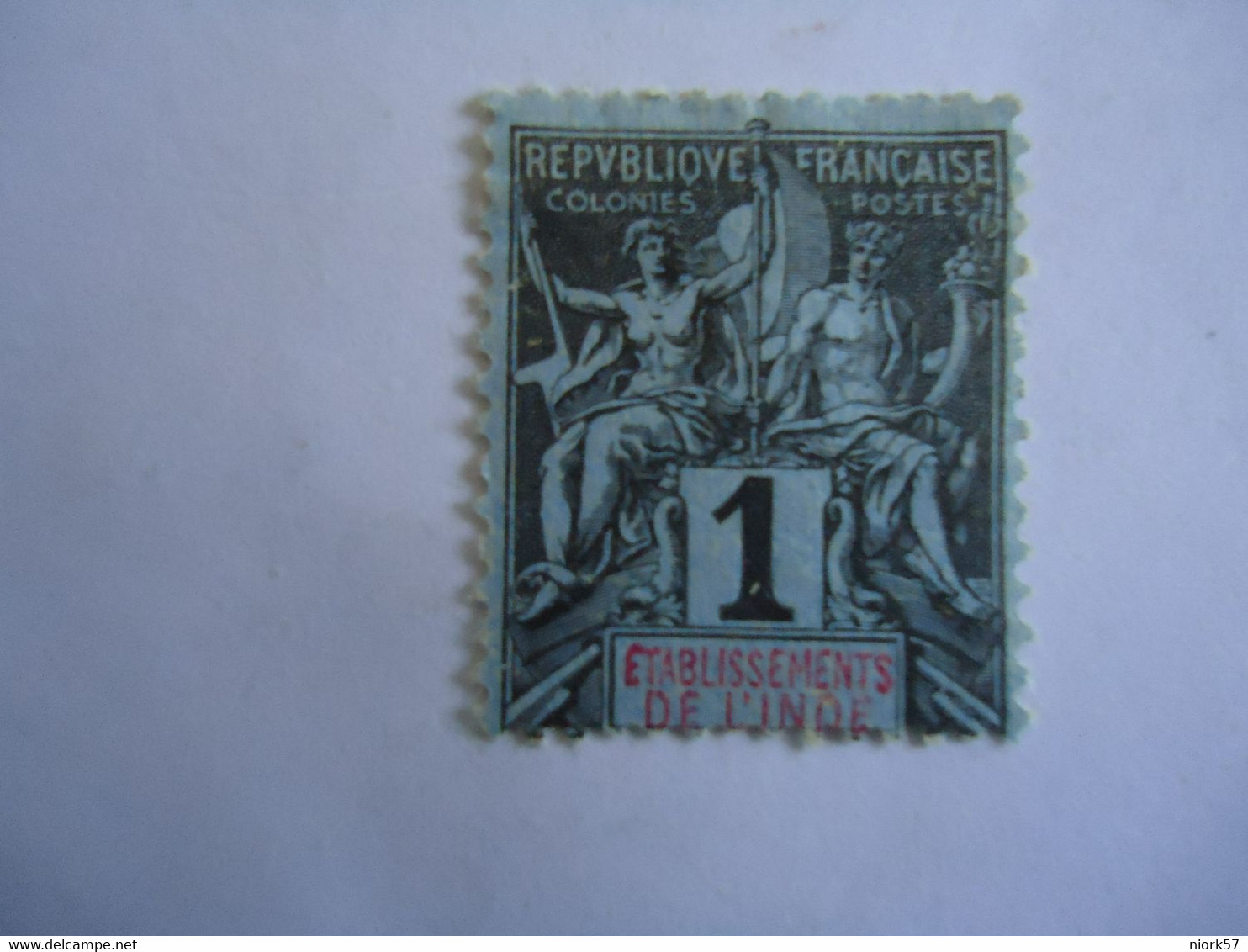 INDIA  FRANCE  COLONIES MLN   STAMP 1C - Other & Unclassified