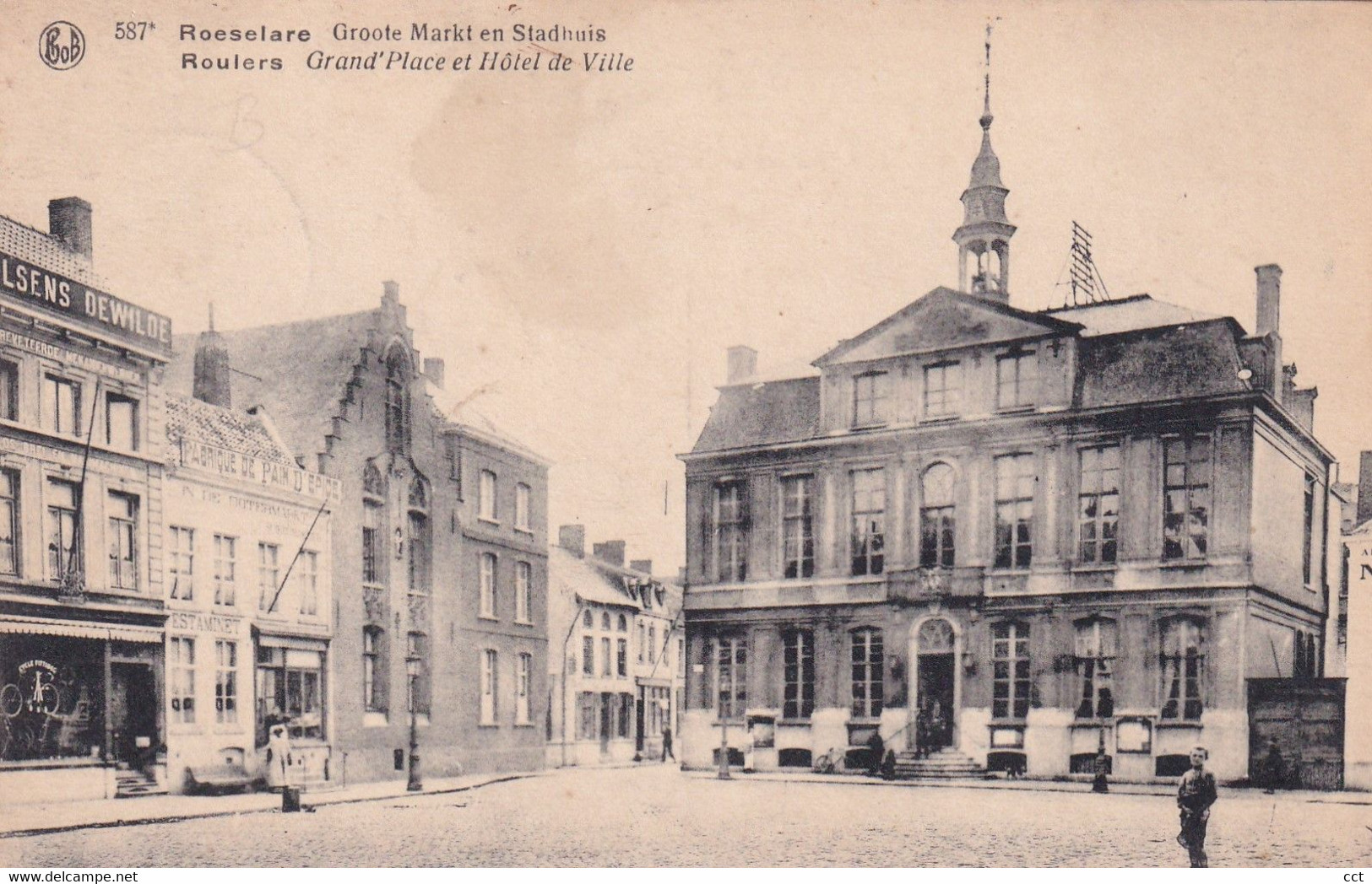 Roeselare Roulers   Groote Markt En Stadhuis   Grand'Place Et Hôtel De Ville  Edit Phob N° 587 - Roeselare