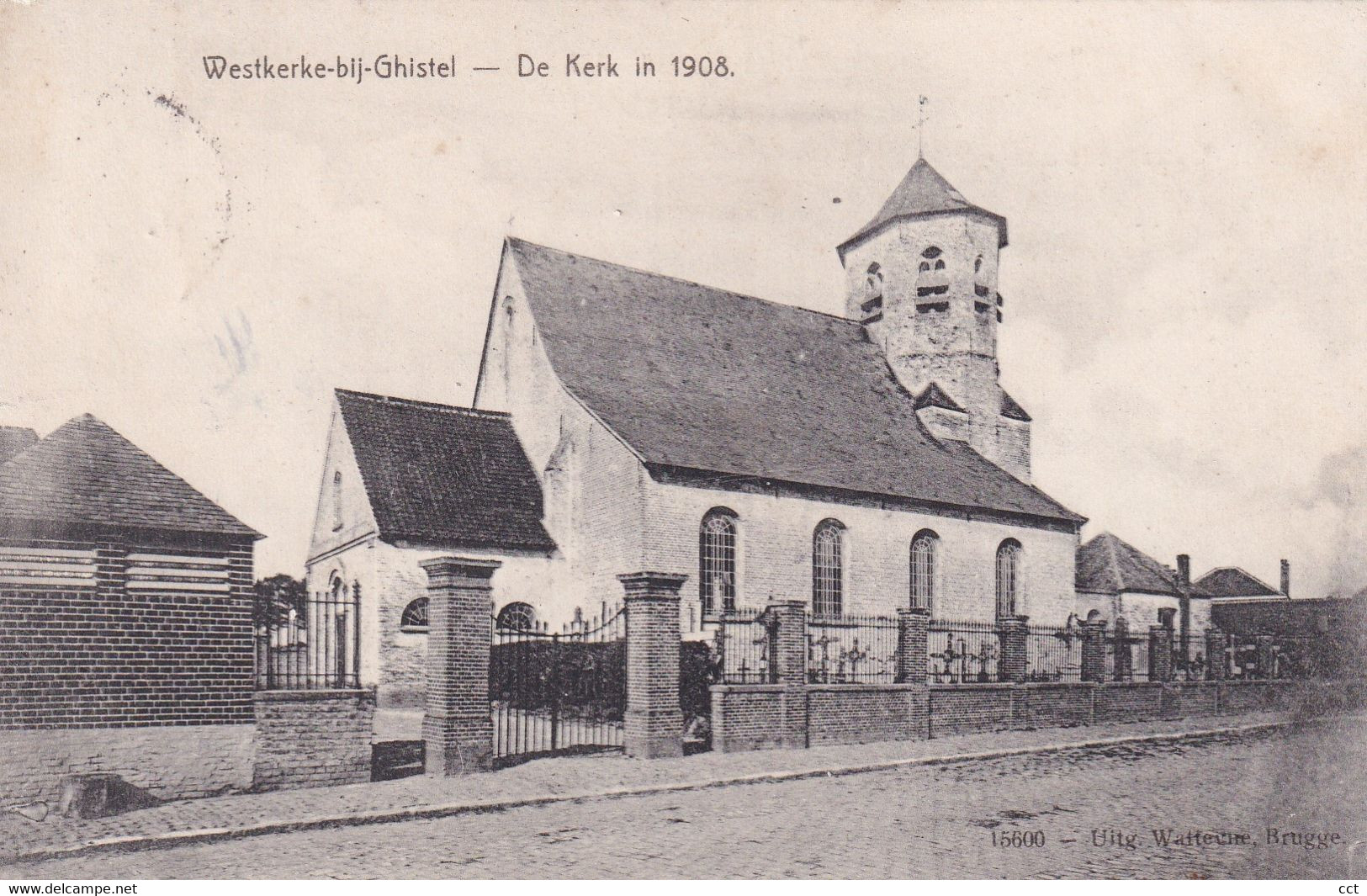 Westkerke-bij-Ghistel  Oudenburg  De Kerk In 1908 - Oudenburg