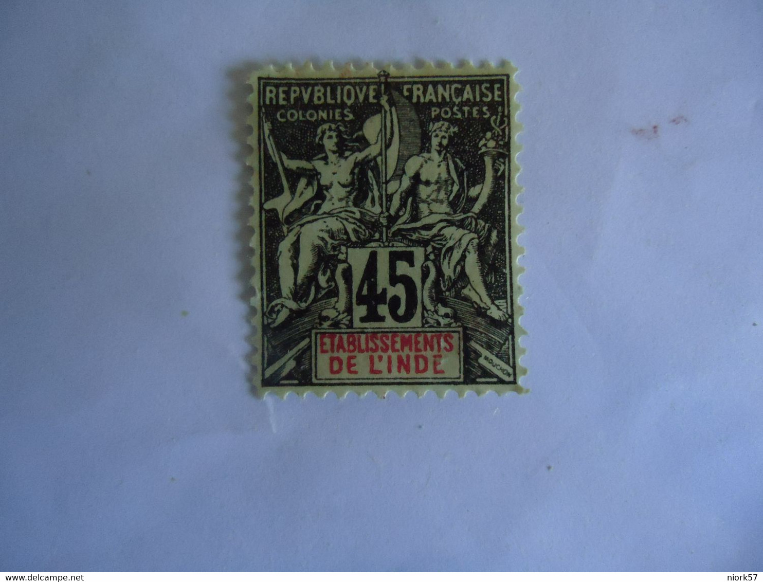 INDIA  FRANCE  COLONIES  MLN  STAMP 50C - Other & Unclassified