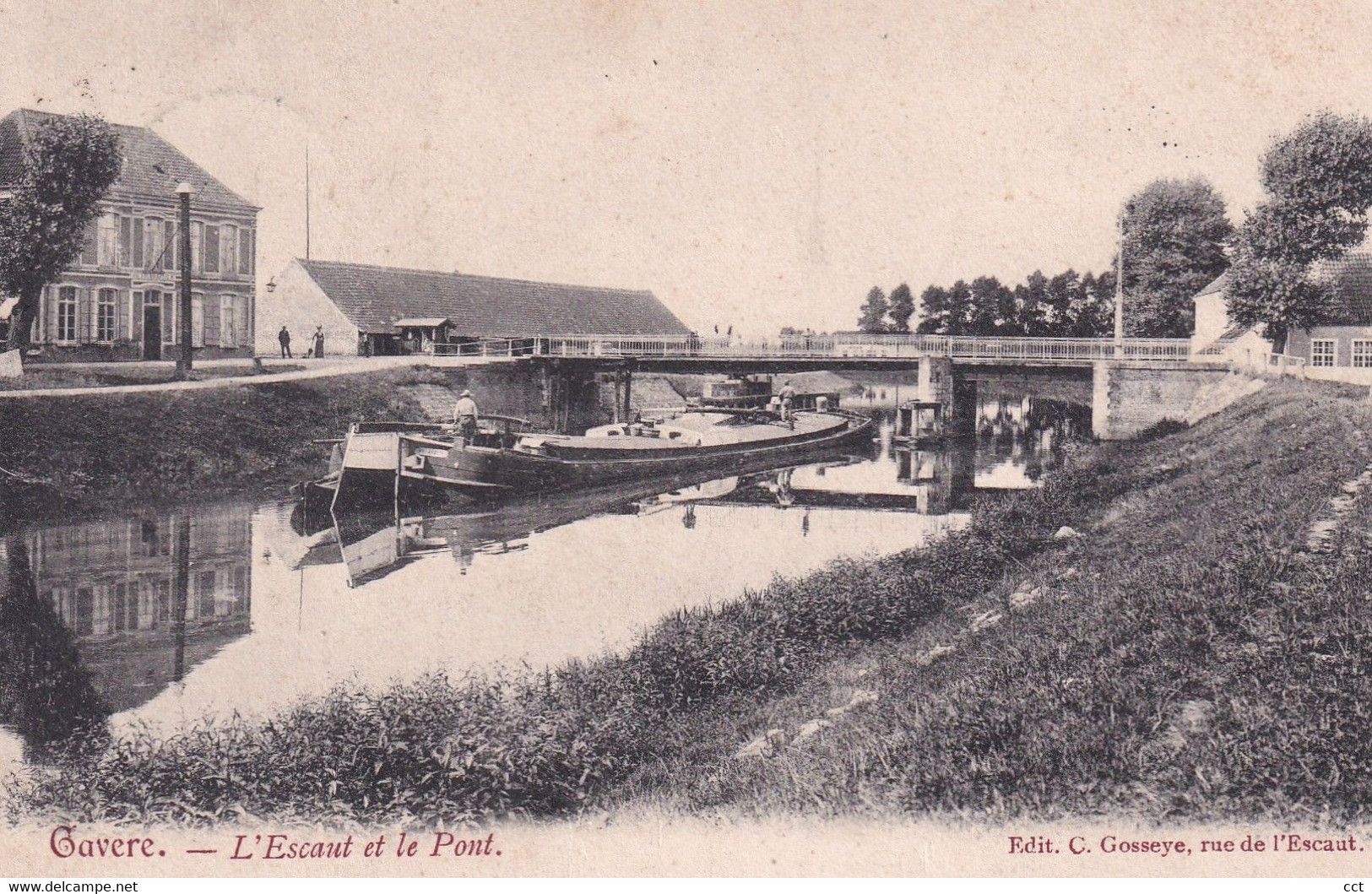 Gavere  L'Escaut Et Le Pont  Edit C Gosseye, Rue De L'Escaut - Gavere