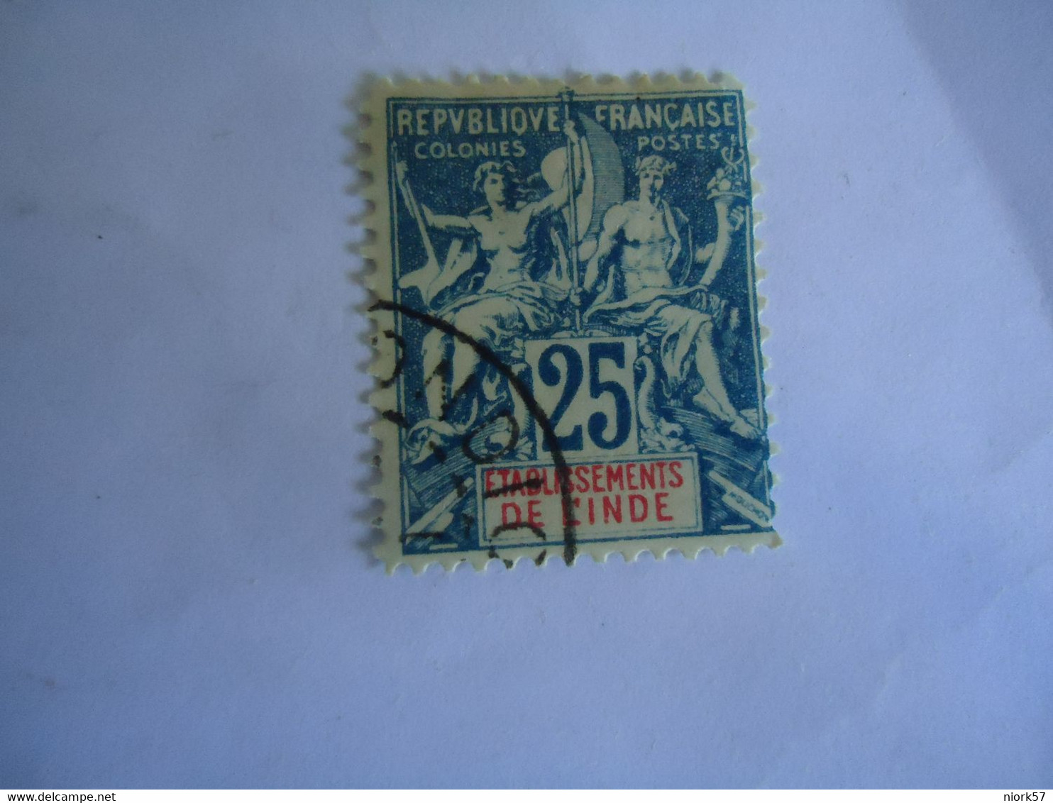 INDIA  FRANCE  COLONIES  USED   STAMPS 25C - Otros & Sin Clasificación