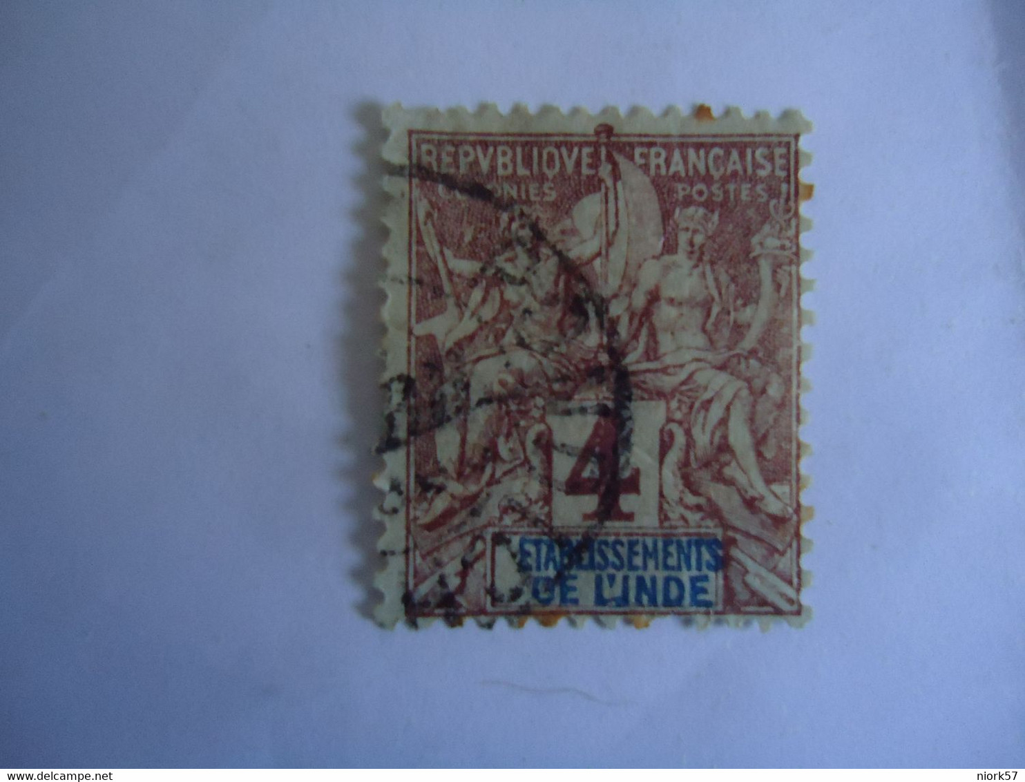 INDIA  FRANCE  COLONIES  USED   STAMPS 4C - Altri & Non Classificati