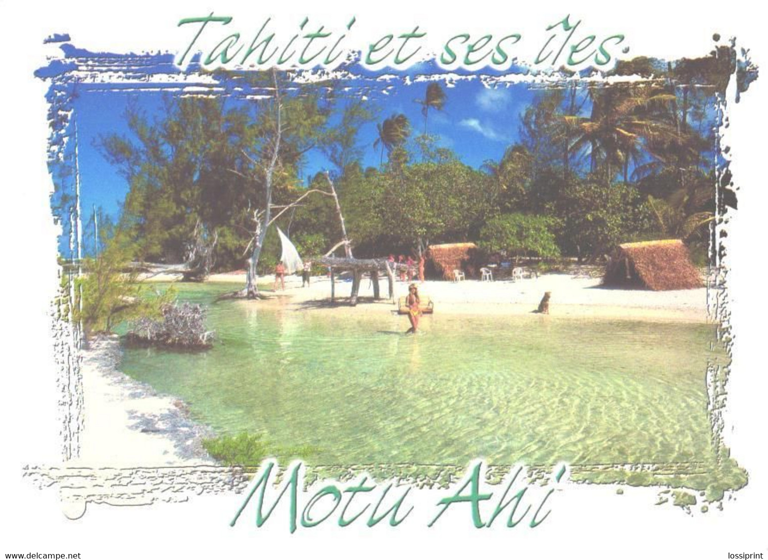French Polynesia:Moorea Island, Famiente On The Motu Ahi - Polynésie Française