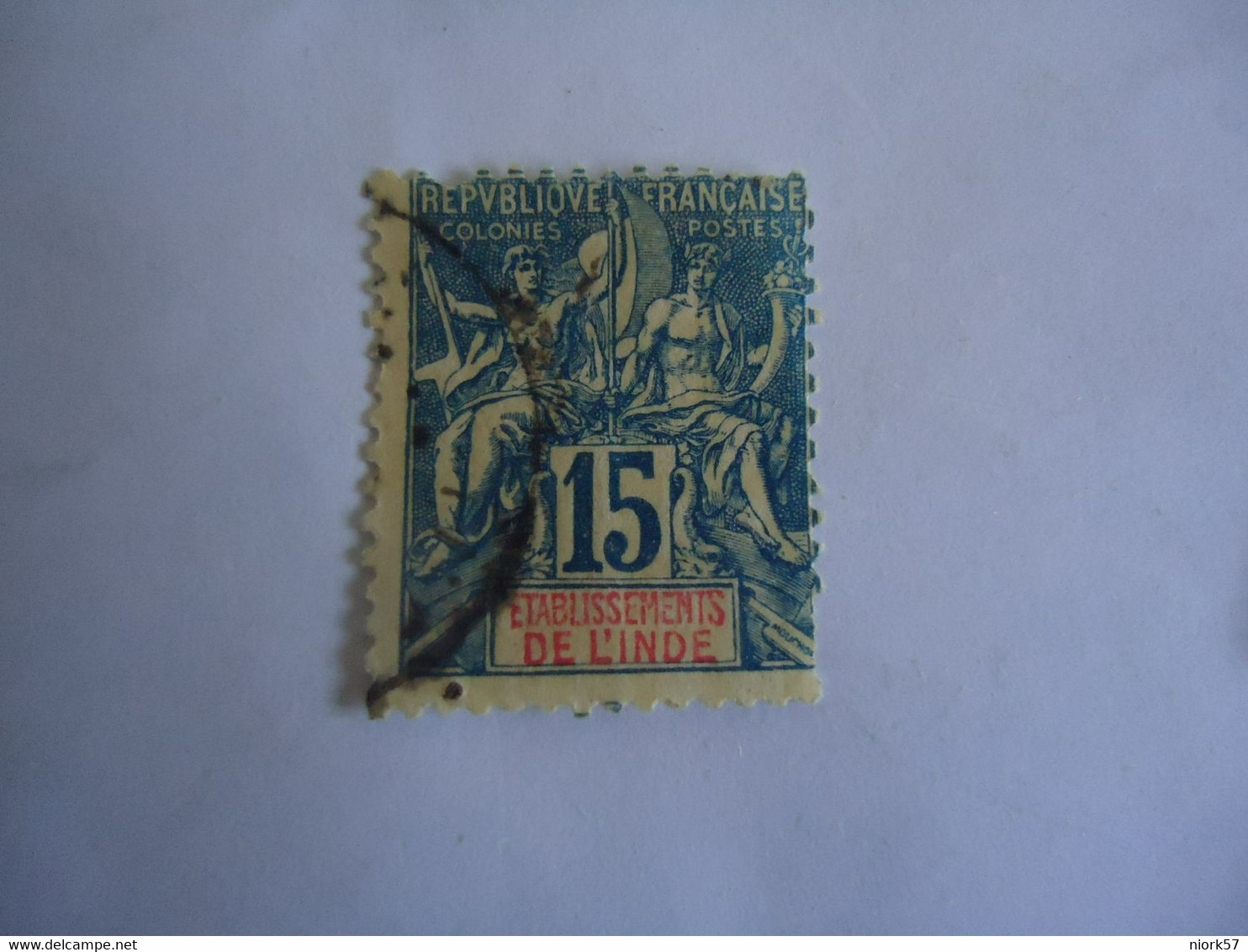 INDIA  FRANCE  COLONIES USED   STAMPS 15 - Autres & Non Classés