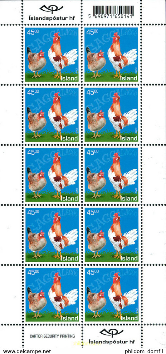 124951 MNH ISLANDIA 2003 FAUNA DOMESTICA - Collections, Lots & Séries