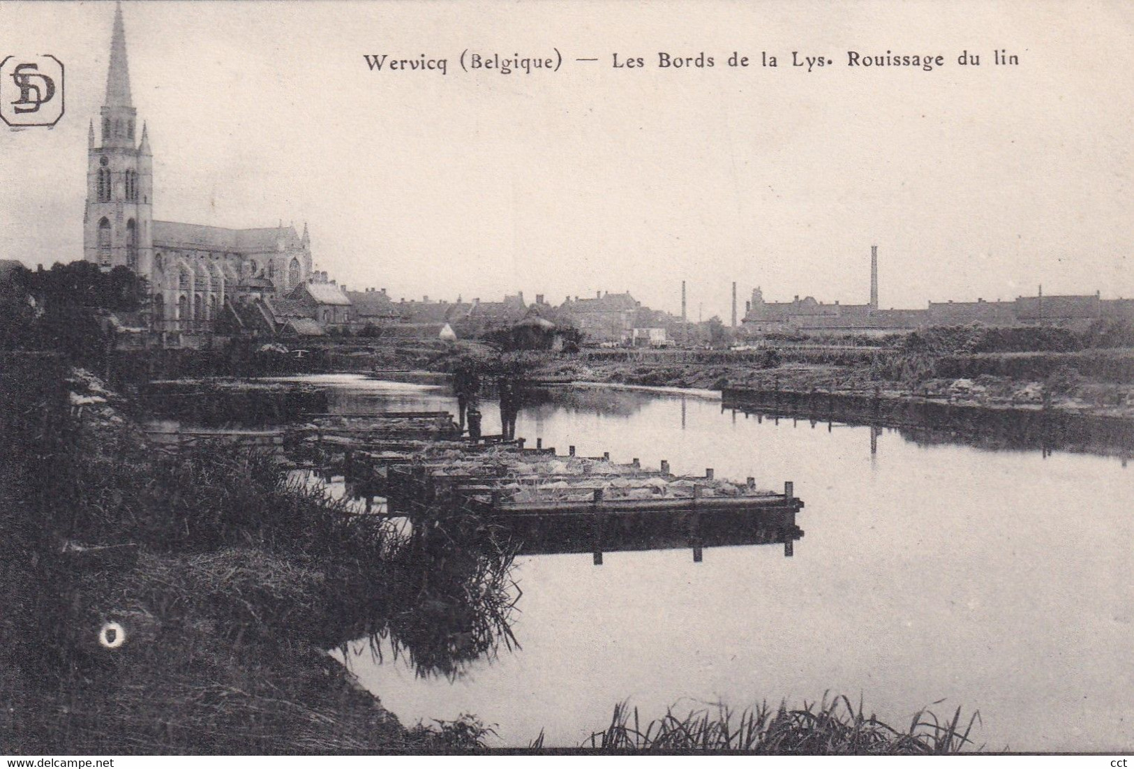 Wervicq  Wervik  Les Bords De La Lys  Rouissage Du Lin - Wervik