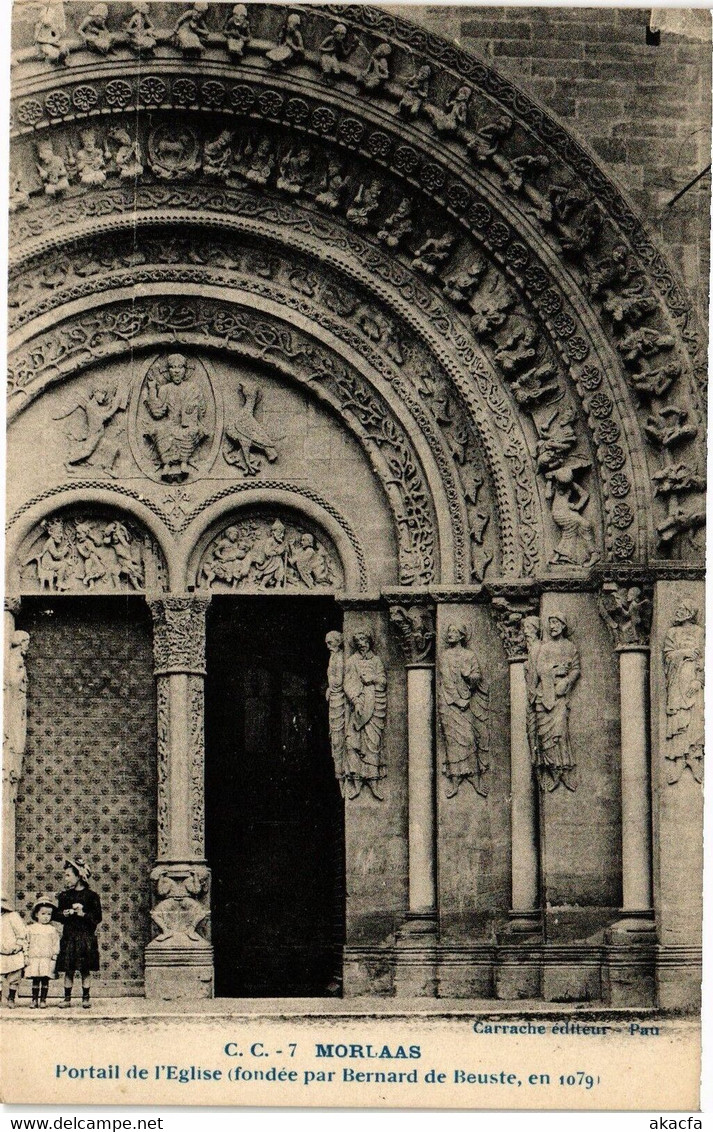 CPA MORLAAS - Portail De L'Église (163194) - Morlaas