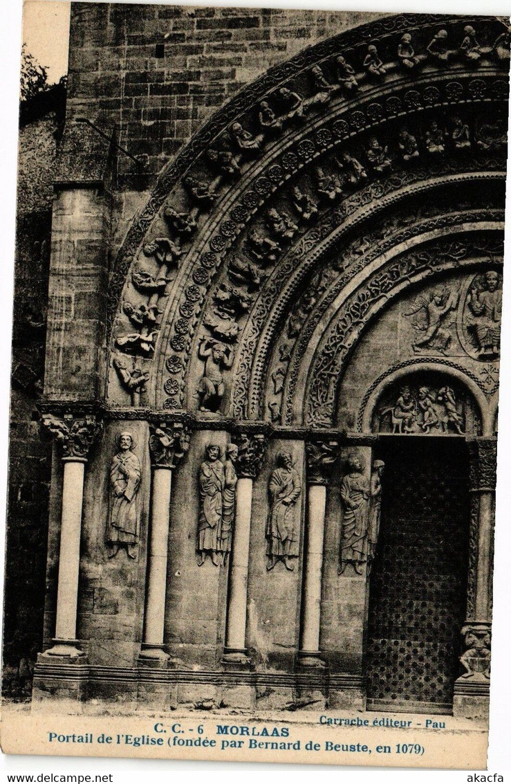 CPA MORLAAS - Portail De L'Église (163195) - Morlaas