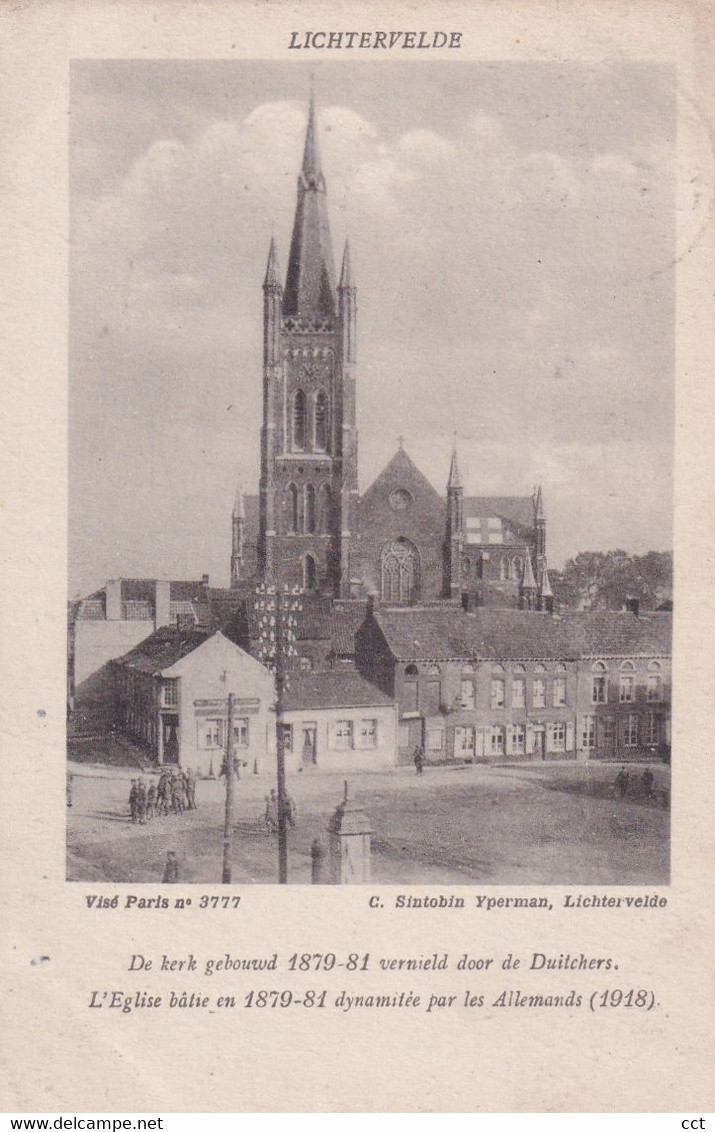 Lichtervelde   De Kerk Gebouwd 1879-81 Vernield Door De Duitchers - Lichtervelde