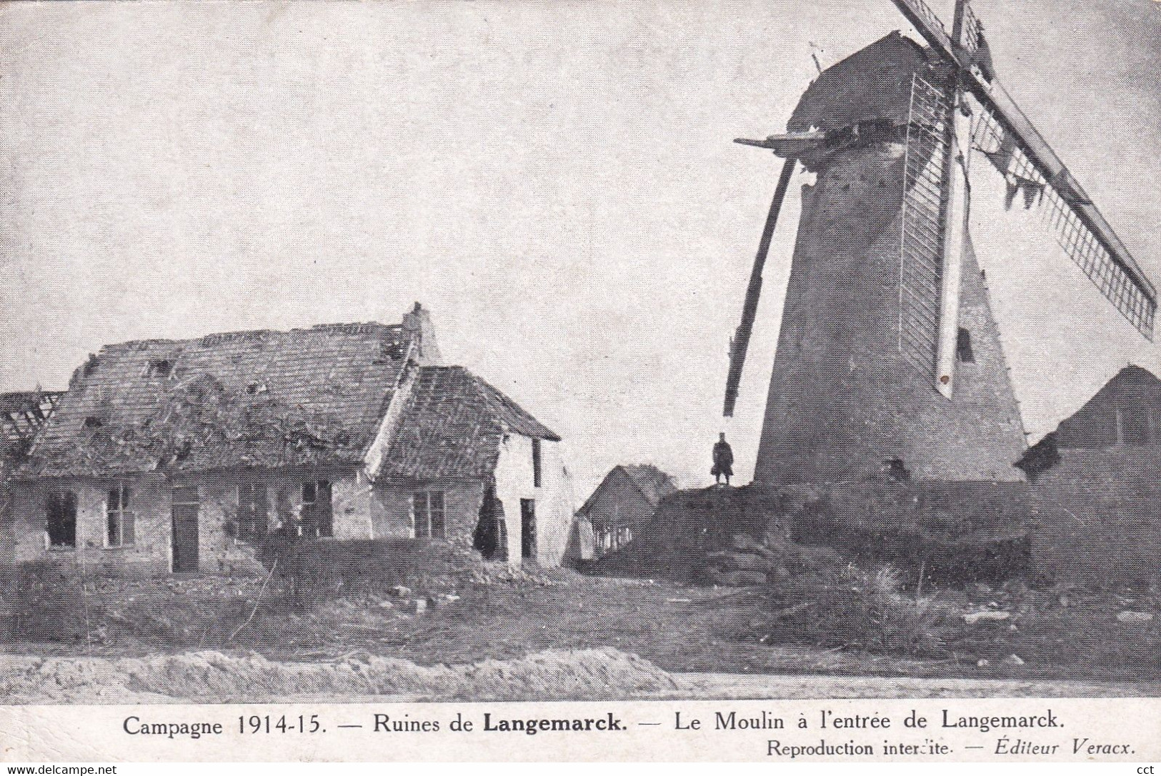 Langemarck  Langemark   Le Moulin à L'entrée De Langemarck  MOULIN MOLEN - Langemark-Pölkapelle