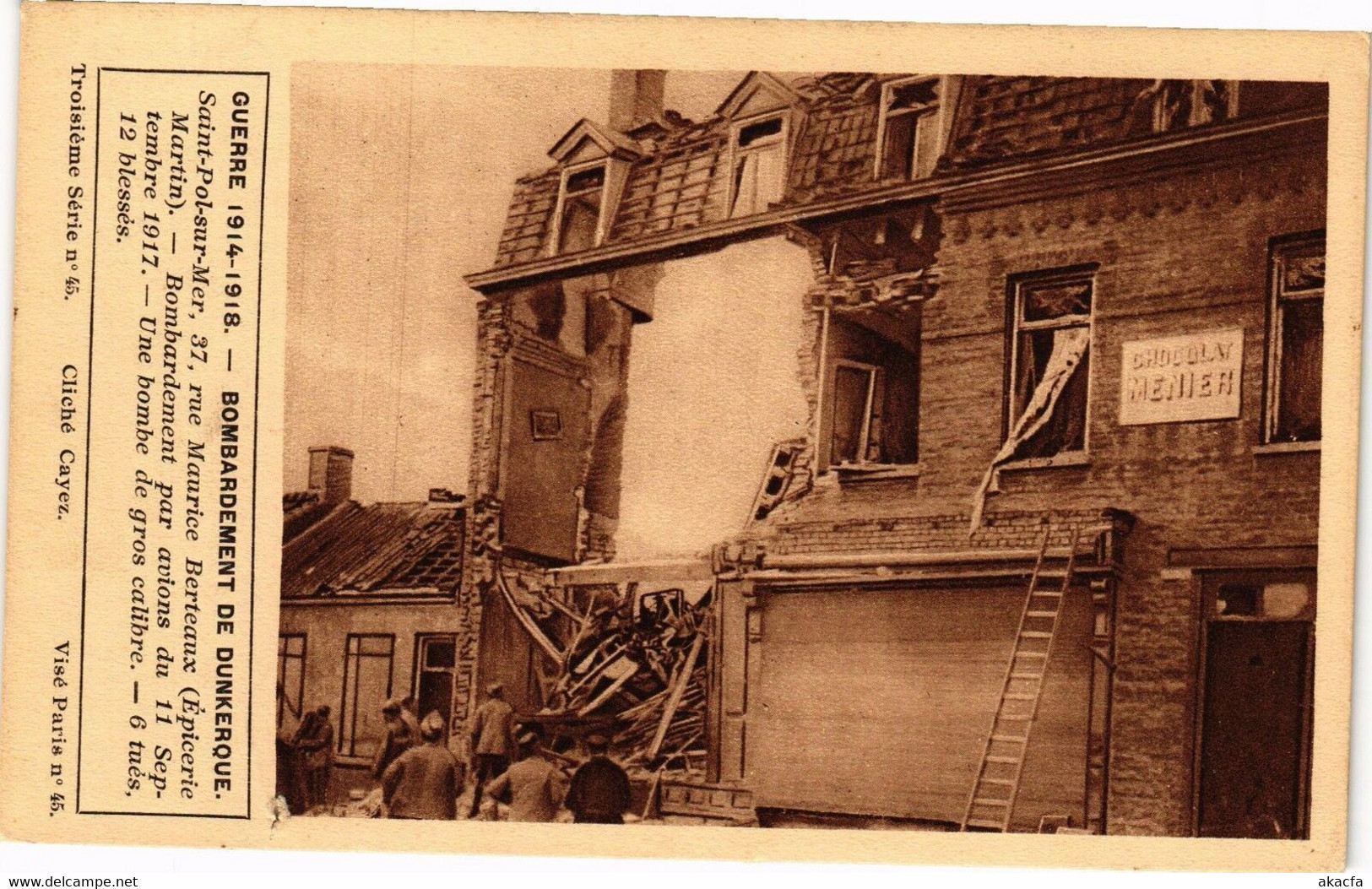 CPA Guerre 1914-1918 - Bombardement De DUNKERQUE St-POL-sur-MER (205419) - Saint Pol Sur Mer