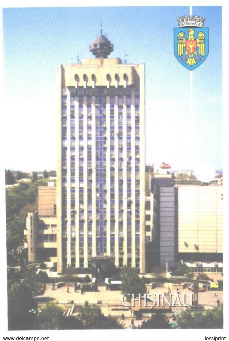 Moldova:Chisinau, The Building Of The Share Company Moldtelecom, 2004 - Moldavie