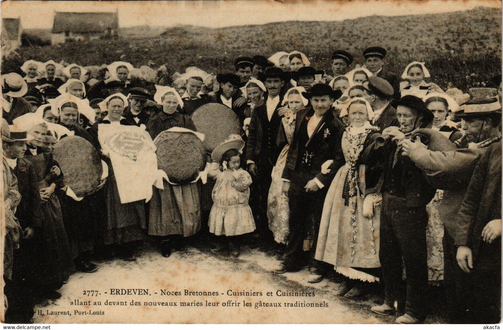 CPA ERDEVEN Noces Bretonnes Cuisiniers Et Cuisinieres Allant Au... (205831) - Erdeven