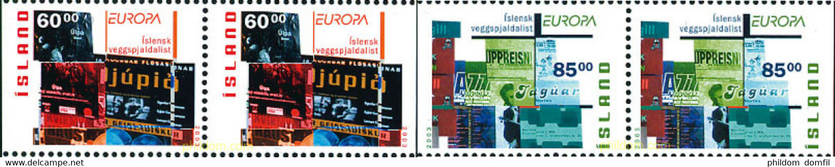 216617 MNH ISLANDIA 2003 EUROPA CEPT. ARTE DEL CARTEL - Collections, Lots & Séries