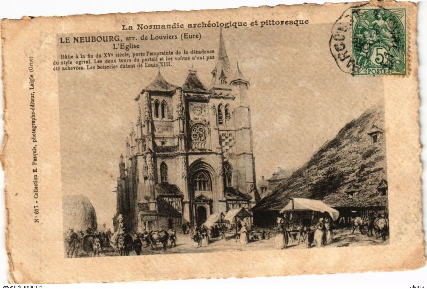 CPA Le NEUBOURG Arr. De LOUVIERS - L'Église - Batie A La Fin .. (182324) - Le Neubourg