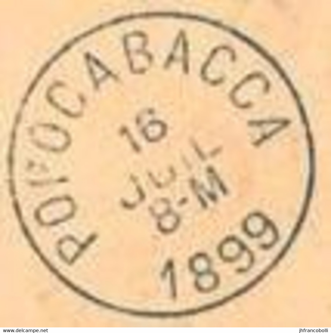 1909 (°) CONGO FREE STATE / ETAT IND. DU CONGO =  POPOCABACCA  CANCELATION ON EIC 031-L RED RAPIDS LOCAL OVERPRINT - Plaatfouten En Curiosa