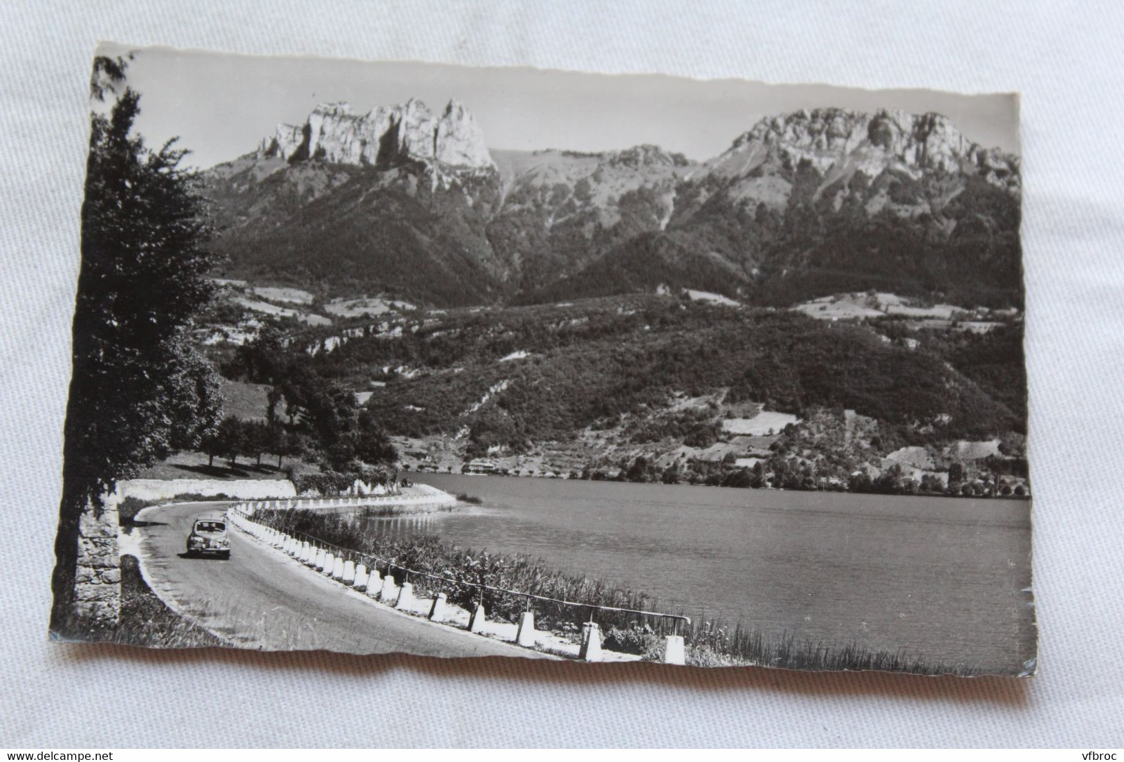Cpsm 1961, Doussard, Lac D'Annecy, Bout Du Lac, Dents De Lanfon, Haute Savoie 74 - Doussard