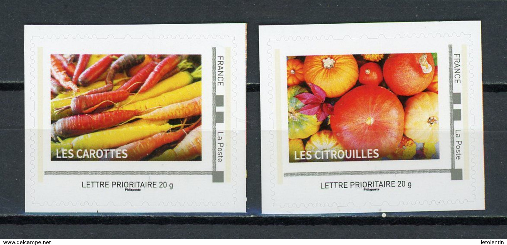 FRANCE - PERSONNALISÉS - CAROTTES ET CITROUILLE -  N° Yvert  (IDT) **  LETTRE PRIORITAIRE 20g - Unused Stamps
