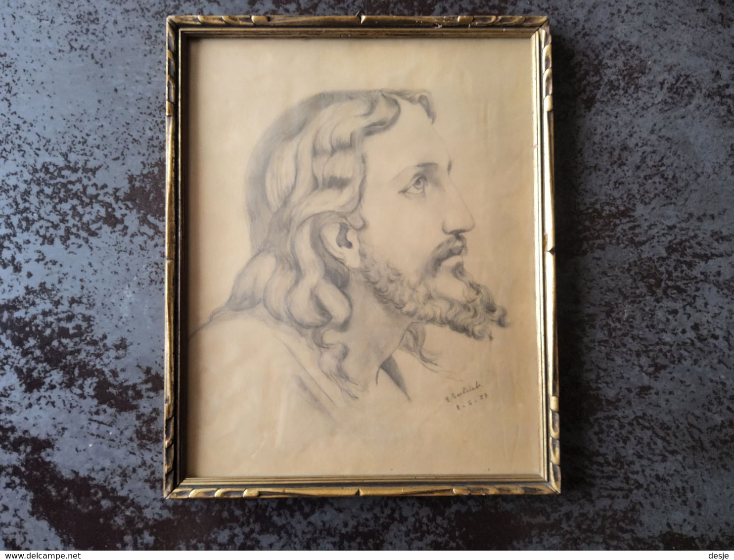 Tekening Jezus Christus Door G. Verhelst - Dessins