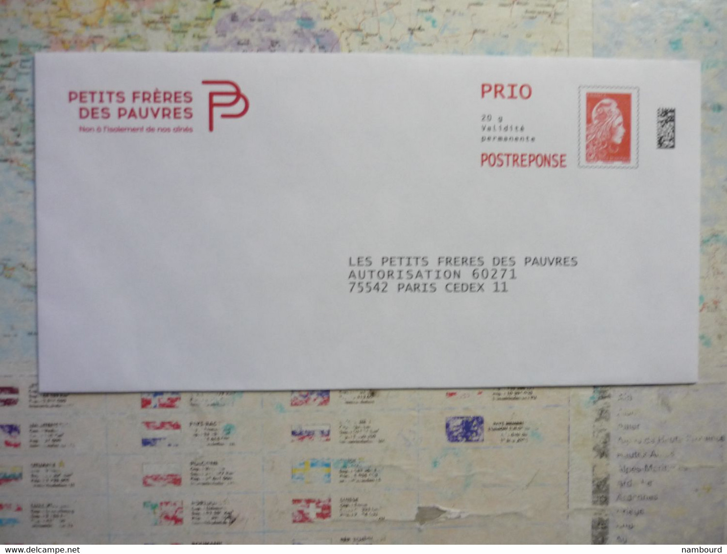 Postreponse Prio Petits Frères Des Pauvres N°246098 - Listos Para Enviar: Respuesta /Beaujard