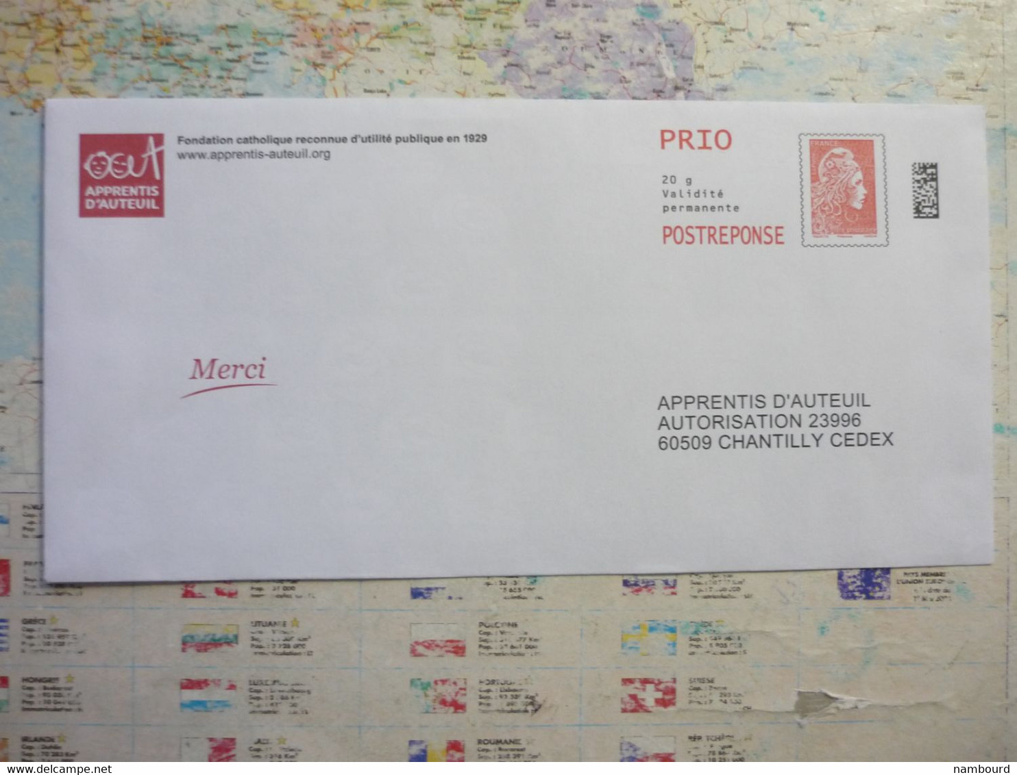 2 Postreponse Prio Apprentis D'Auteuil N°318661 Et 371360 - Prêts-à-poster: Réponse /Beaujard