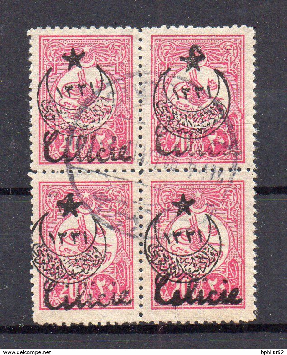 !!! CILICIE, BLOC DE 4 DU N°43 OBLITERE. RR - Used Stamps