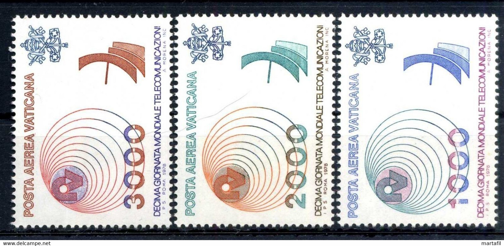 1978 VATICANO Posta Aerea PA SC3V MNH ** - Unused Stamps