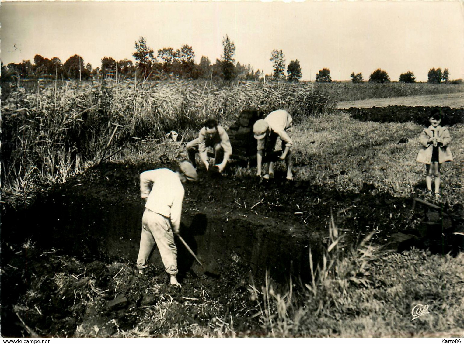 St Joachim * La Brière * Le Coupage Des Mottes * Agriculture Travail Aux Champs - Saint-Joachim