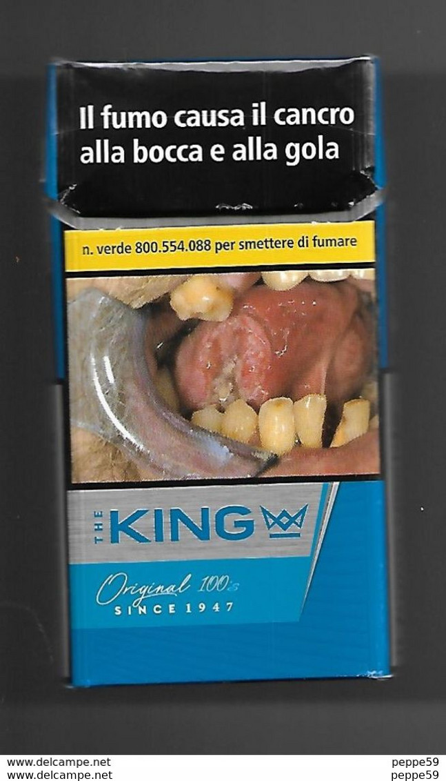 Tabacco Pacchetto Di Sigarette Italia - King Original 100 Da 20 Pezzi - Vuoto - Etuis à Cigarettes Vides