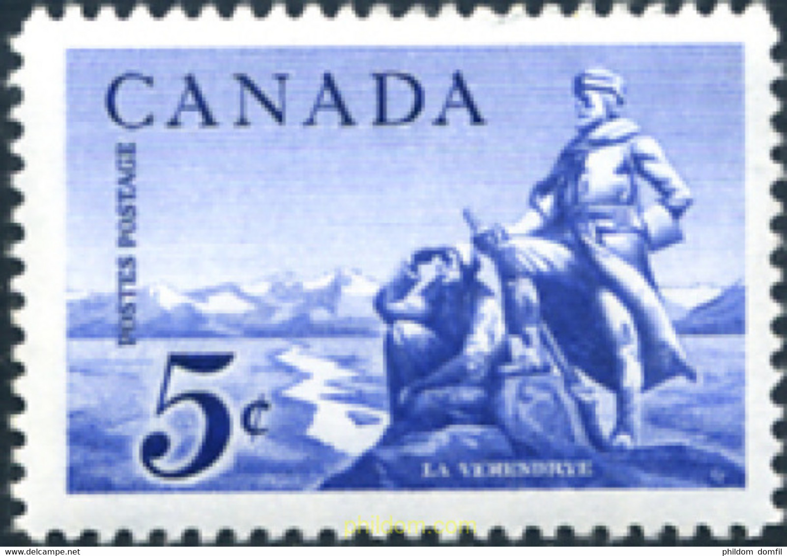 129752 MNH CANADA 1958 PIERRE GAULTIER DE VARENNE DE LA VERENDRYE, EXPLORADOR FRANCES - 1952-1960