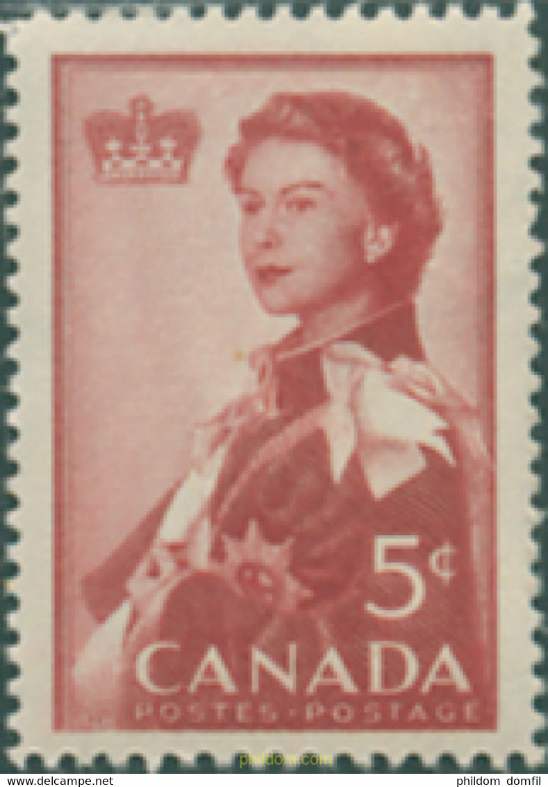 129766 MNH CANADA 1959 VISITA REAL - 1952-1960