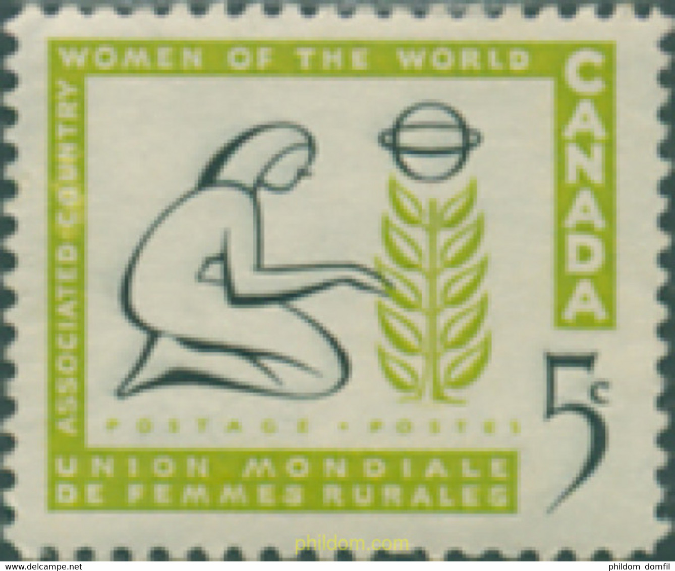 129764 MNH CANADA 1959 UNION MUNDIAL DE LAS MUJERES DEL CAMPO - 1952-1960
