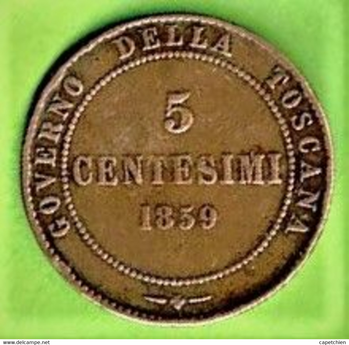 ITALIE / TOSCANE / 5 CENTESIMI / 1859 - Toscana