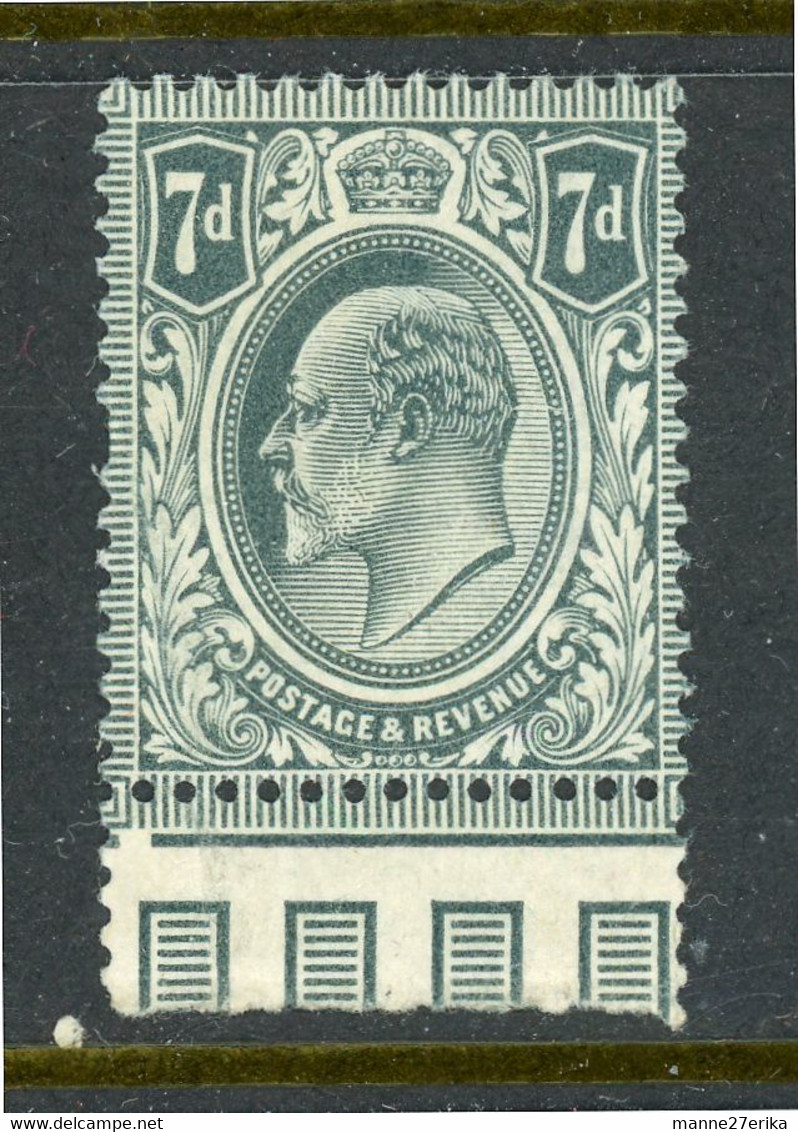 -GB-1909-"King Edward VII" (Seven Pence) MH (*) - Neufs