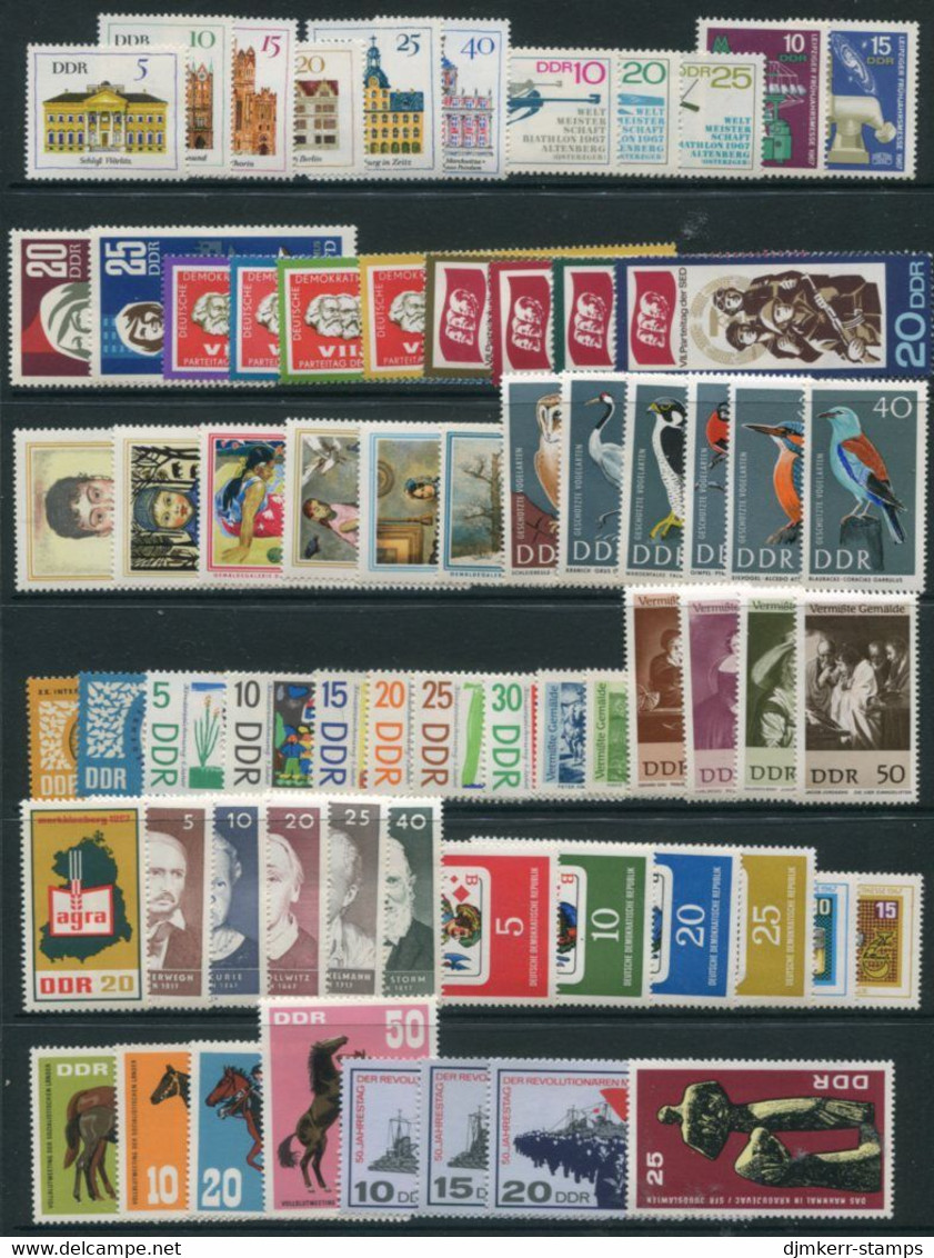 DDR / E. GERMANY 1967 Complete Issues MNH / **.  Michel 1245-1334 - Ungebraucht
