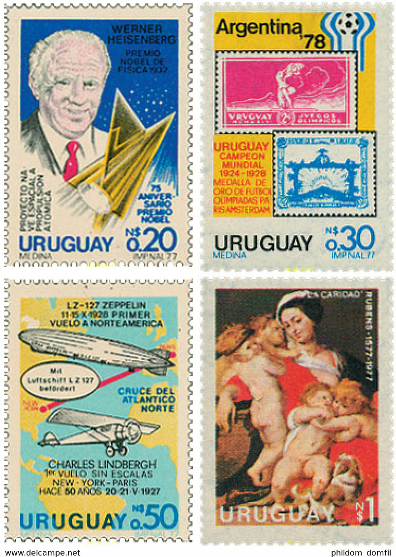 27100 MNH URUGUAY 1977 ACONTECIMIENTOS VARIOS - Summer 1924: Paris