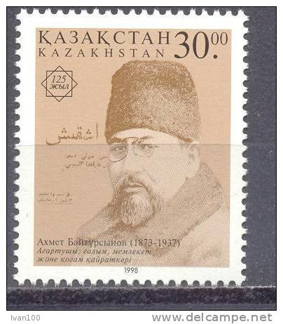 1998. Kazakhstan, A. Baytursynov, Writer, 1v,  Mint/** - Kasachstan