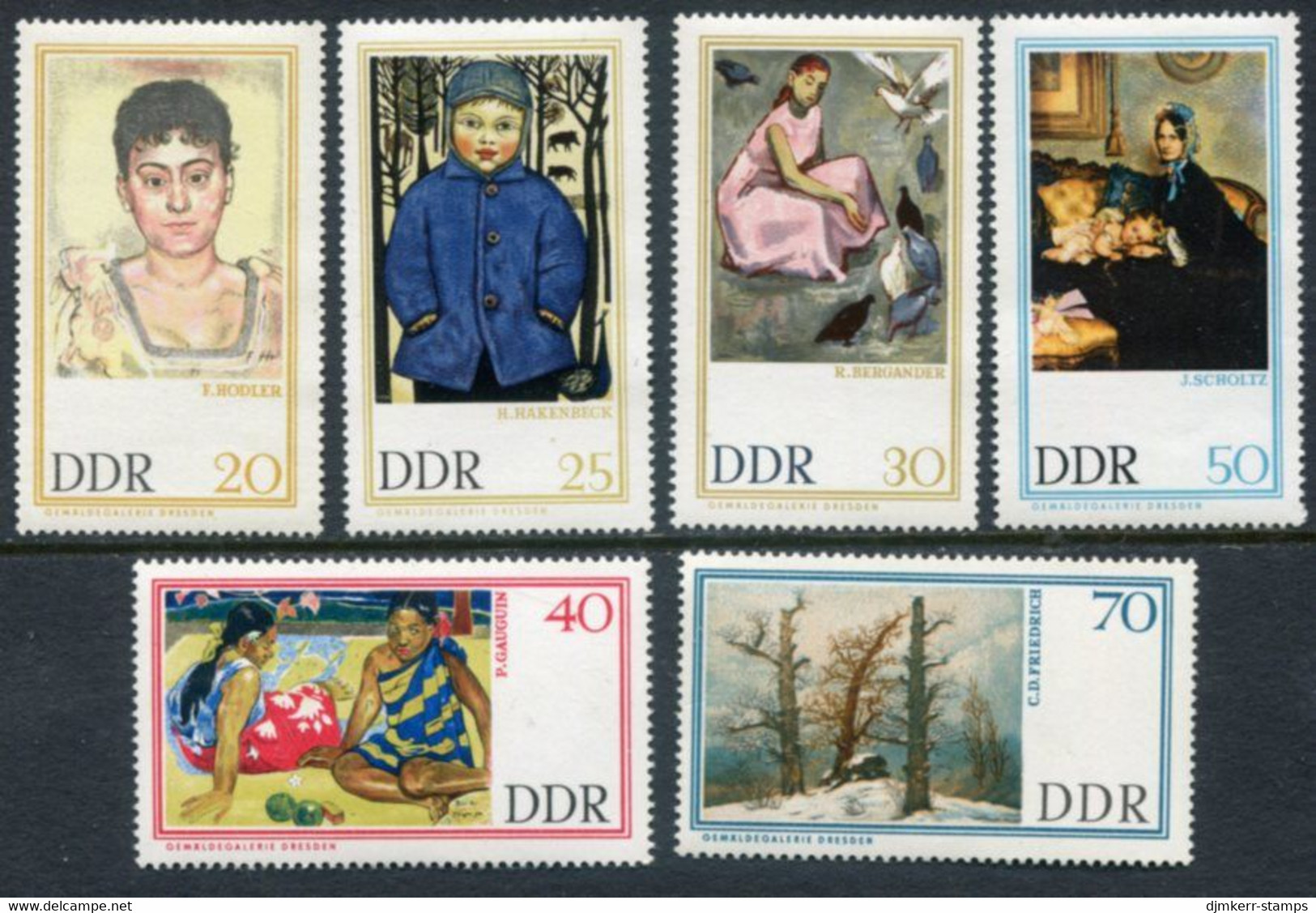 DDR / E. GERMANY 1967 Dresden Gallery Paintings MNH / **.  Michel 1262-67 - Ungebraucht