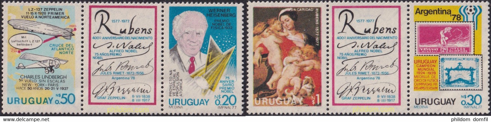 138847 MNH URUGUAY 1977 ACONTECIMIENTOS VARIOS - Sommer 1924: Paris