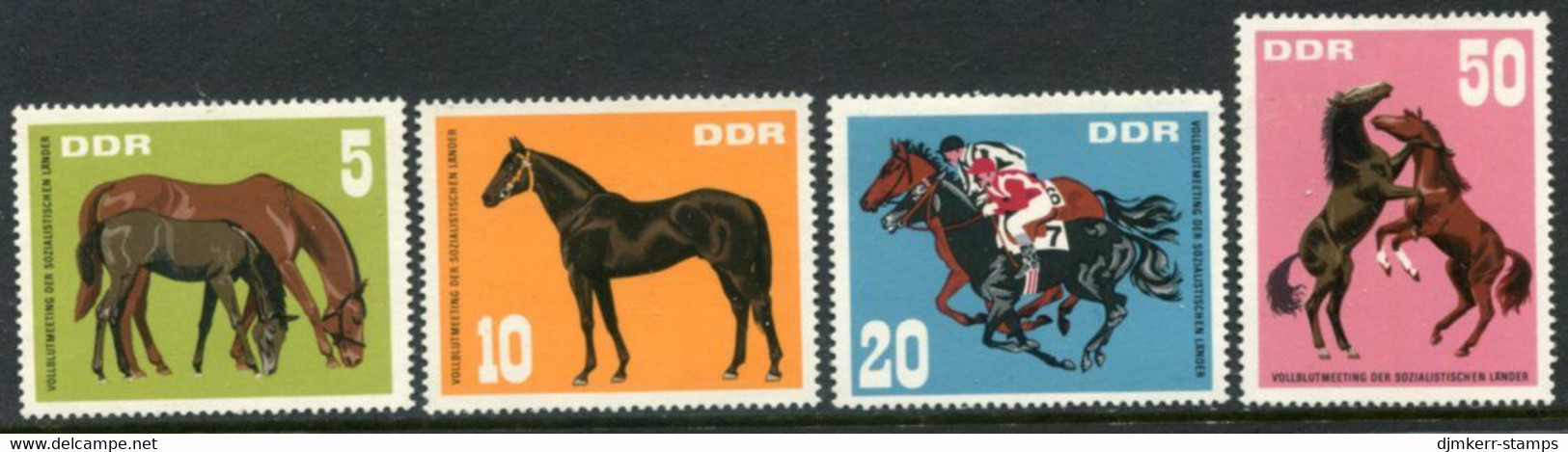 DDR / E. GERMANY 1967 Horse Breeding MNH / **.  Michel 1302-05 - Nuevos