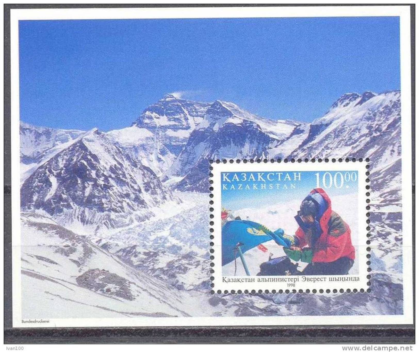 1998. Kazakhstan, Mountain Everest, S/s, Mint/** - Kazakhstan