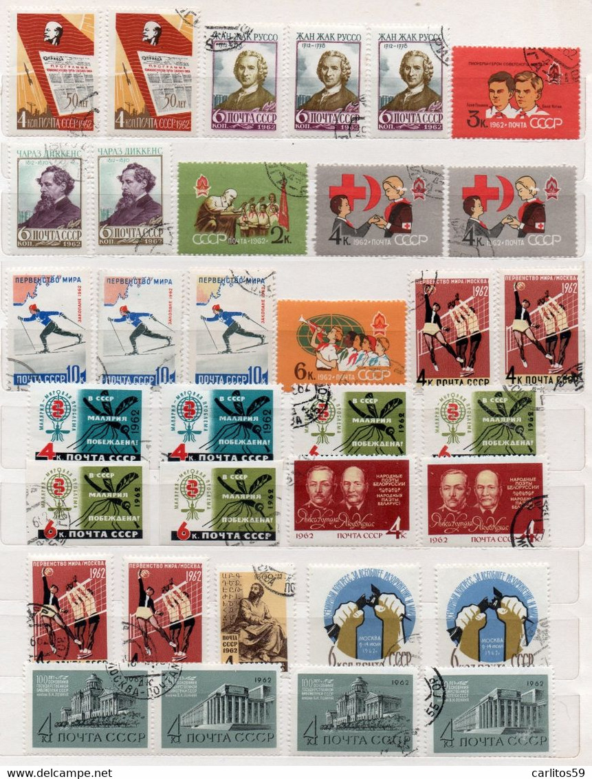 URSS-Russia – Lotto Di Francobolli Usati, Nuovi - Collections