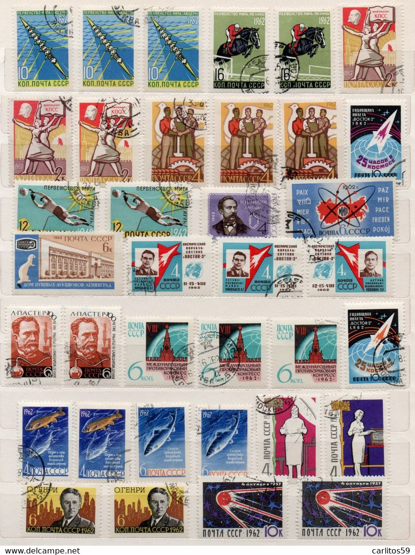 URSS-Russia – Lotto di Francobolli Usati, Nuovi